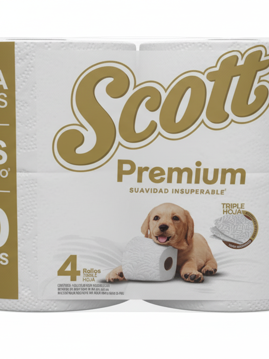 PAPEL HIGIENICO SCOTT PREMIUM 40 METROS X4 ROLLOS 1