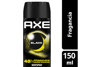 DESODORANTE AXE BLACK SPRAY 150 ML 