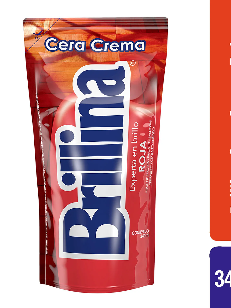 CERA CREMA BRILLINA ROJA 340 ML 1