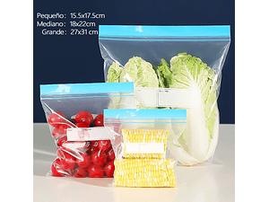 Bolsas con cierre Hermético Aileda (15UN) 27x31