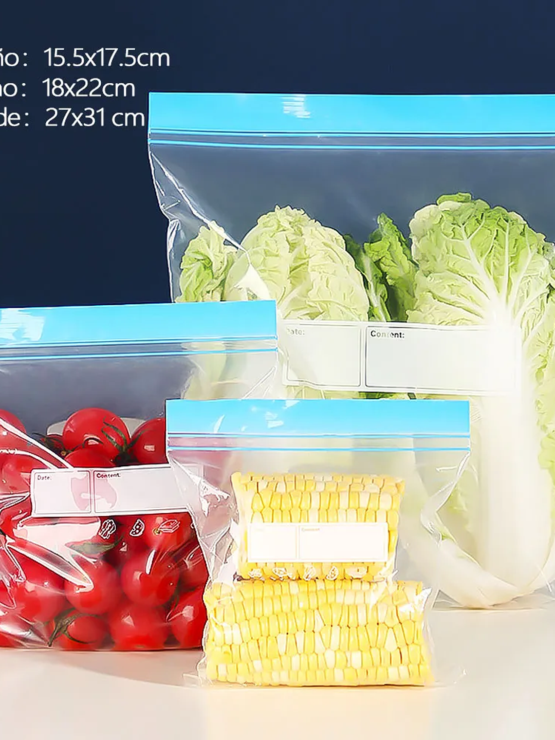 Bolsas con cierre Hermético Aileda (15UN) 27x31 1