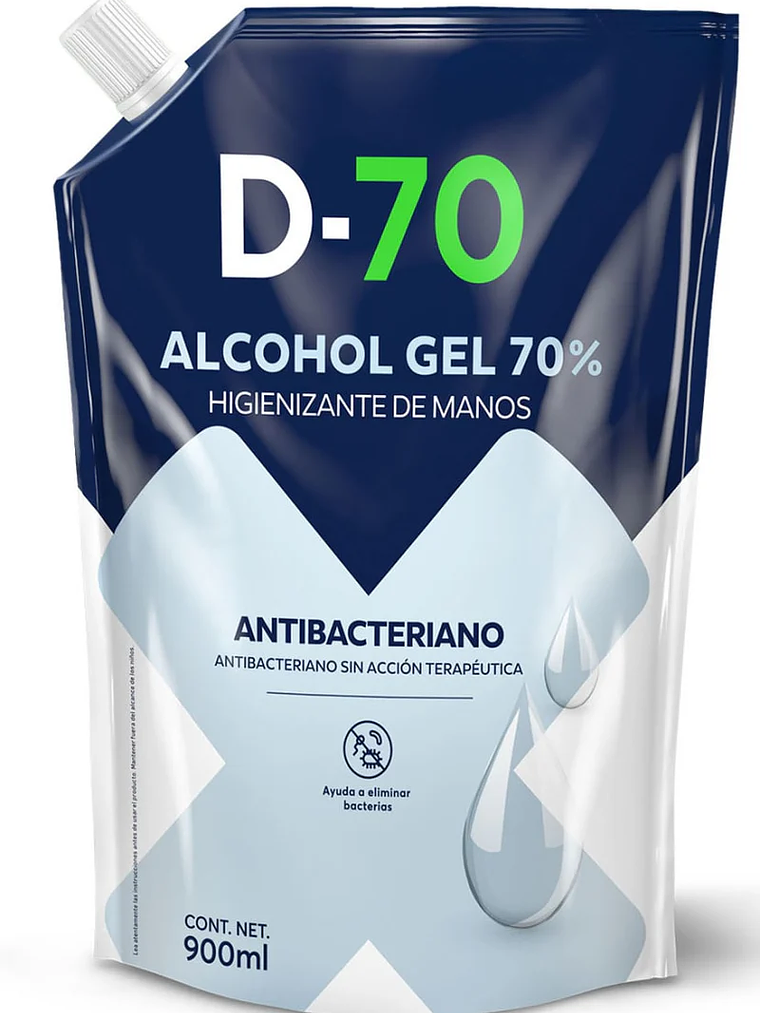 ALCOHOL GEL D-70 900 ML  1
