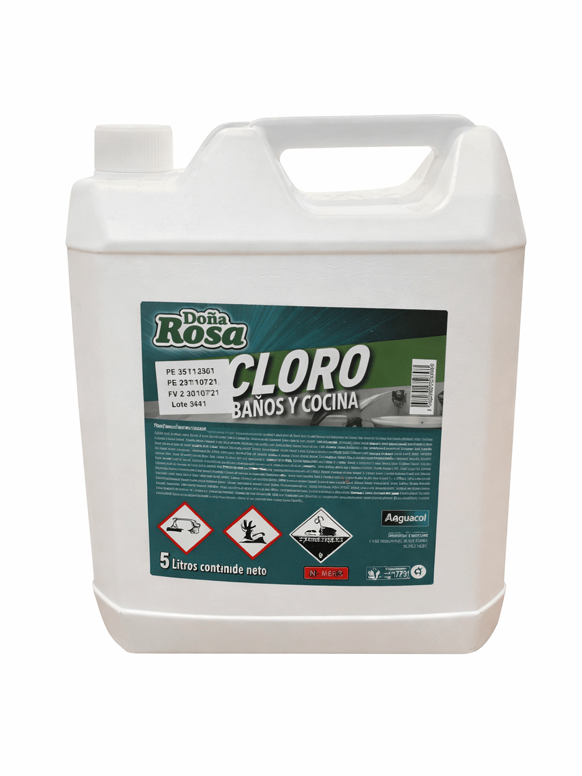 CLORO DOÑA ROSA BAÑO Y COCINA 5 LITROS 1