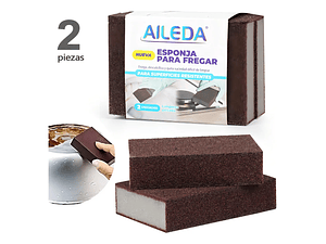 ESPONJA PARA FREGAR X2 UNIDADES AILEDA