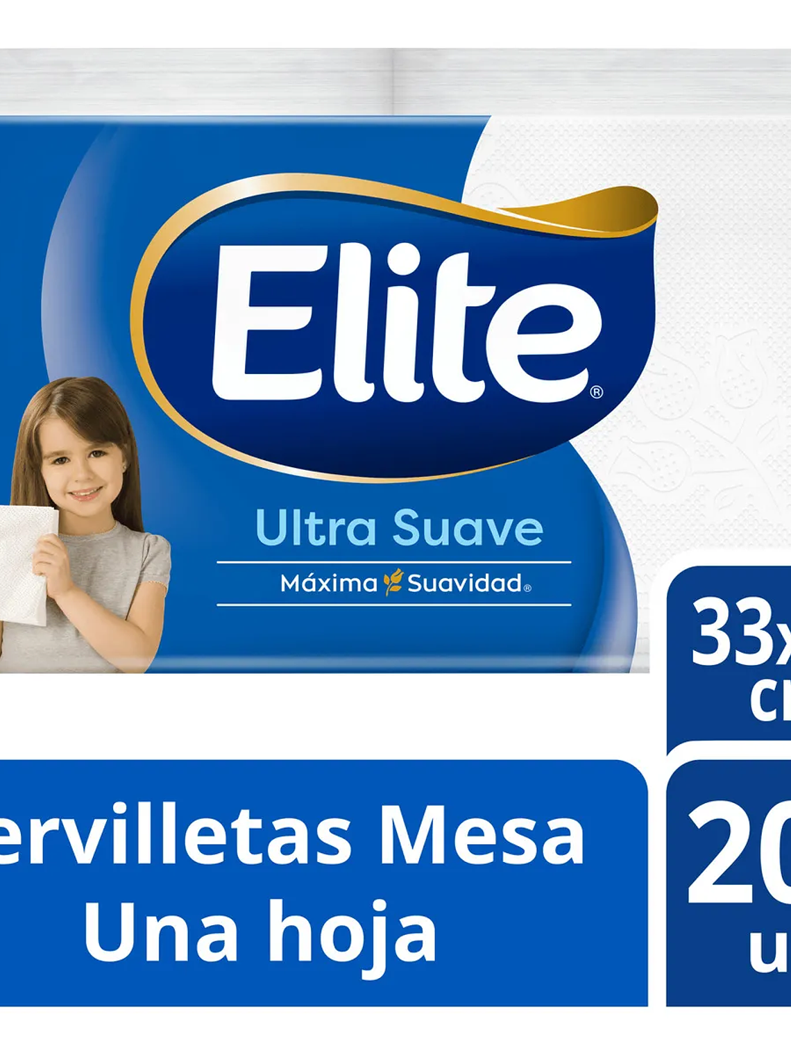 SERVILLETA ELITE MESA 200 UN 33X33 1