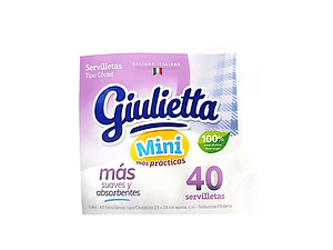 SERVILLETA GIULIETTA MINI 40 UN 