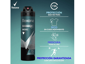 DESODORANTE REXONA MEN INVISIBLE SPRAY 150 ML