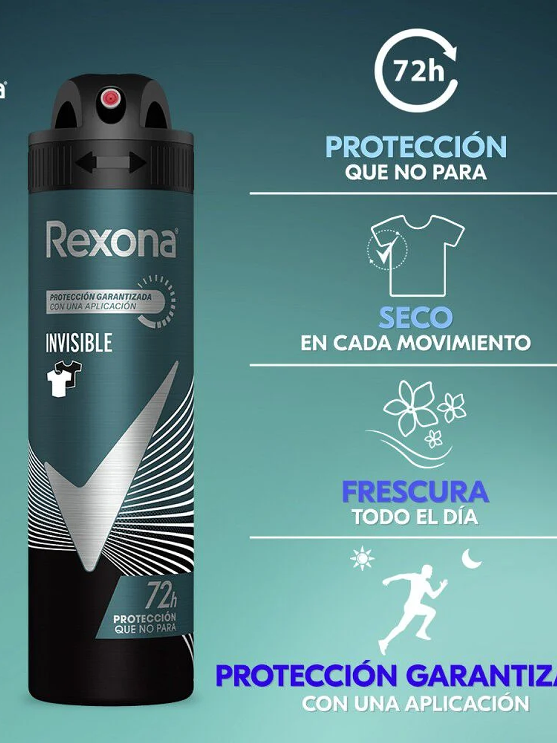 DESODORANTE REXONA MEN INVISIBLE SPRAY 150 ML 1