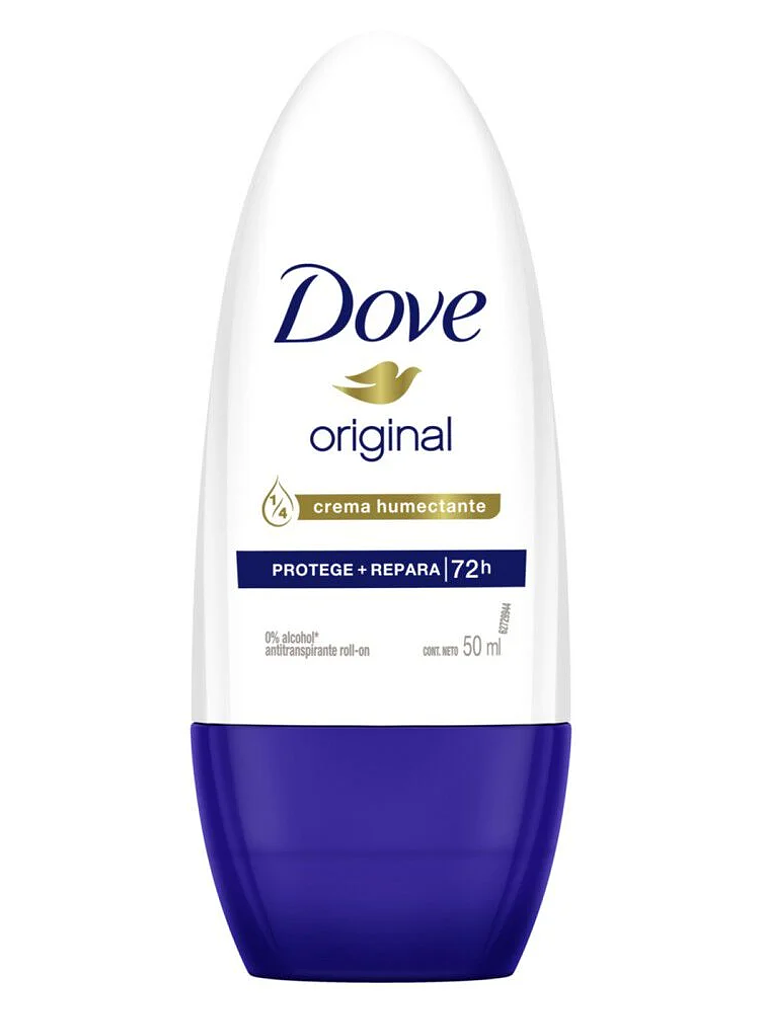 DESODORANTE DOVE ORIGINAL ROLL ON REPARA Y PROTEGE 50ML 1