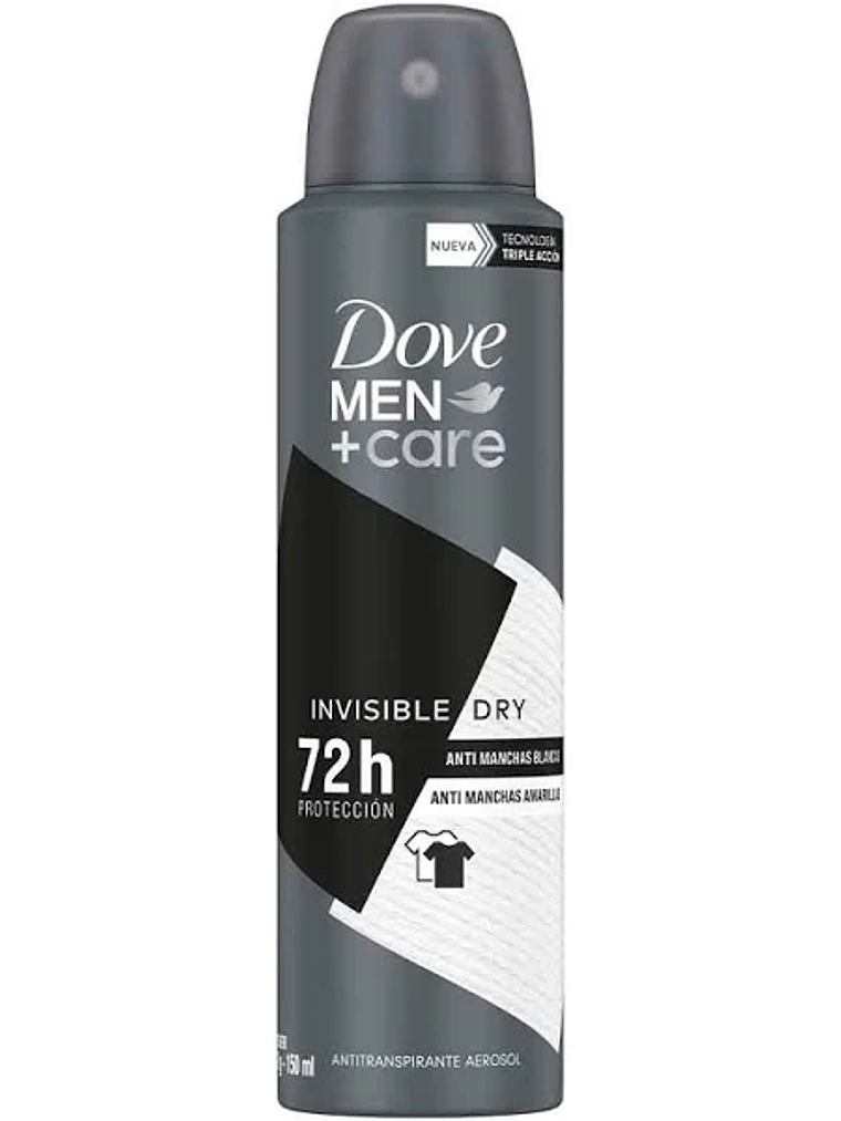 DESODORANTE DOVE MEN SPRAY INVISIBLE DRY 150 ML  1