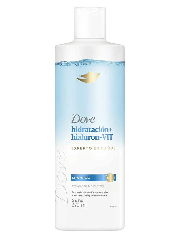 SHAMPOO DOVE HIDRATACION HIALURON VIT 370 ML  1