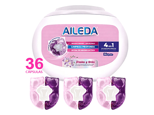 Detergente en Capsulas Aileda Antibacterial fresias y Lirios 36UN