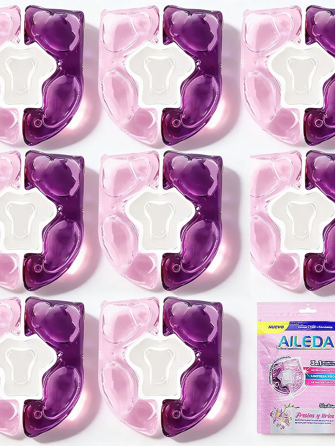 Detergente En Capsulas Premium Aileda Para Viajes 8 Unidades Fresias Y Lirios Doypack 1