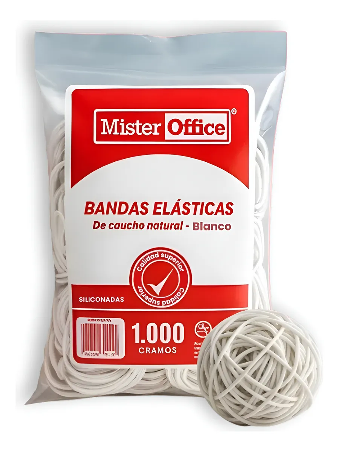 BANDAS ELASTICAS MR OFFICE BLANCO 1000 G 1