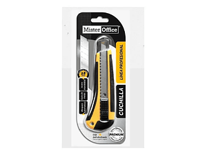 CUCHILLO CARTONERO MR OFFICE C/GRIP 18MM