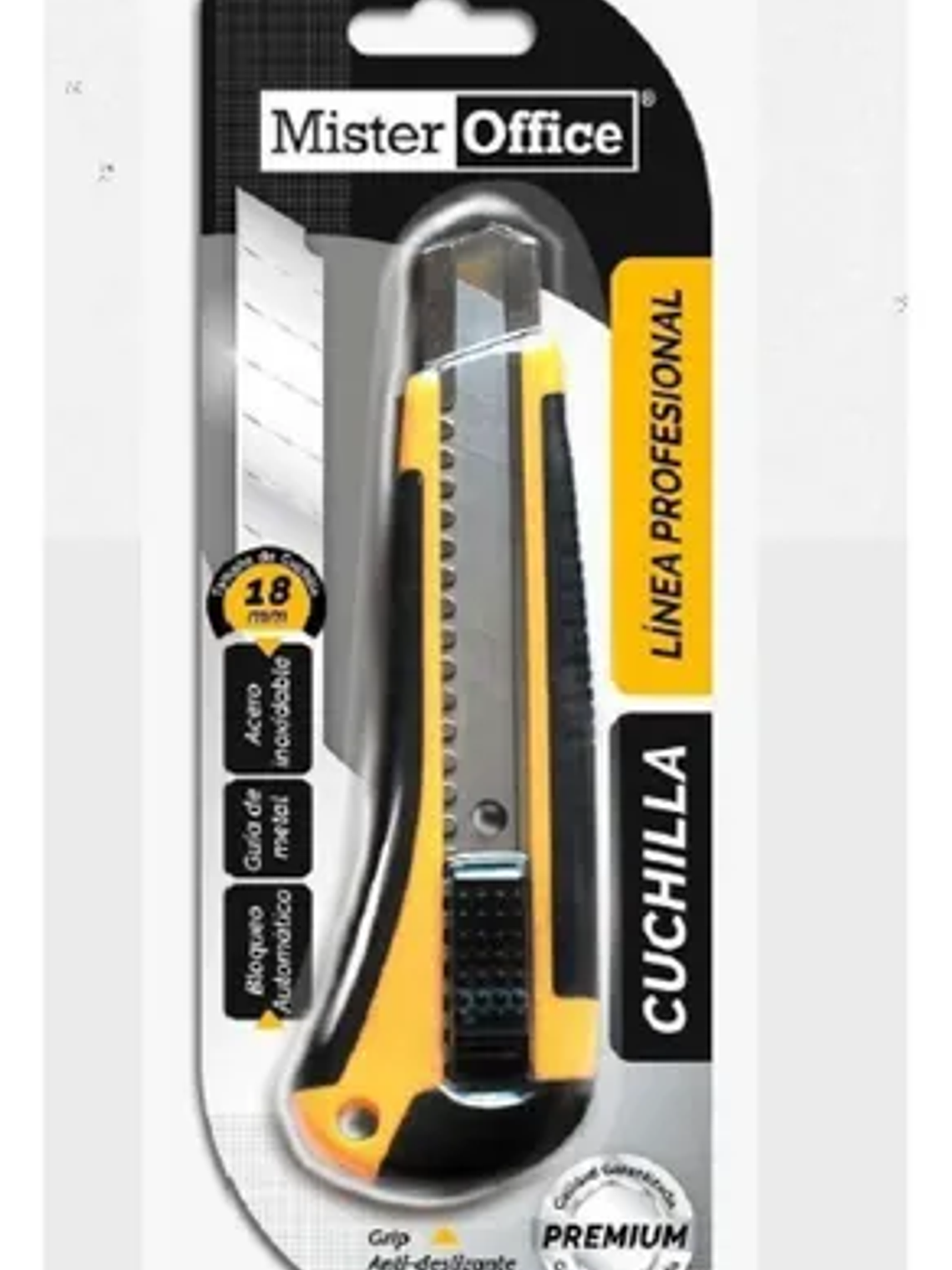 CUCHILLO CARTONERO MR OFFICE C/GRIP 18MM 1
