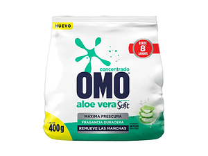 DETERGENTE OMO ALOE VERA SOFT 400 GR