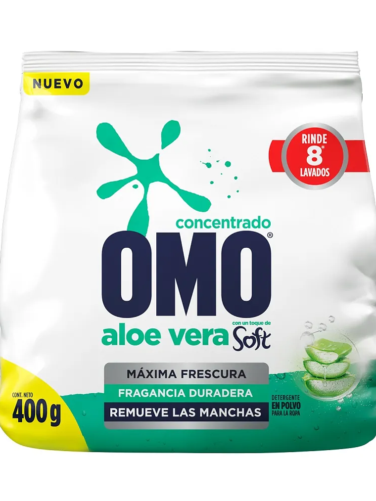 DETERGENTE OMO ALOE VERA SOFT 400 GR 1
