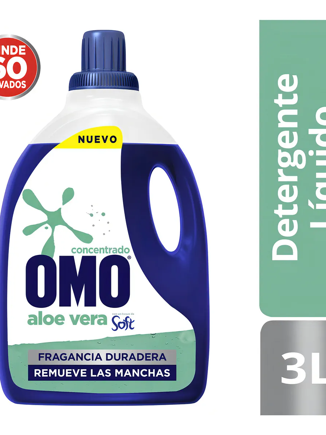 DETERGENTE OMO ALOE VERA SOFT 3 LITROS 1