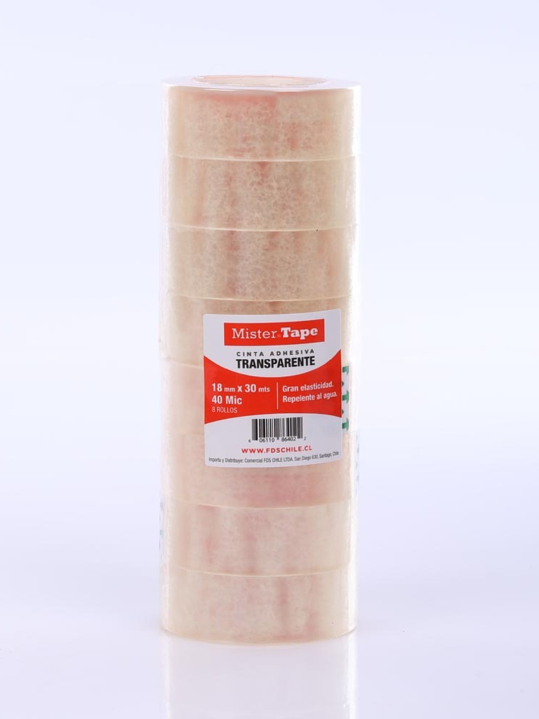 CINTA ADHESIVA MISTER TAPE 18MM X 30 MTS  1