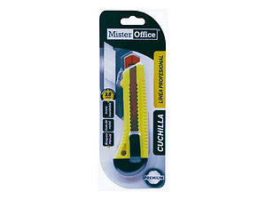 CUCHILLO CARTONERO MR OFFICE PLASTICO 18 MM 