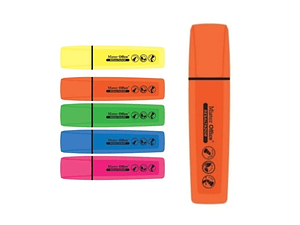 DESTACADOR MR OFFICE NARANJO