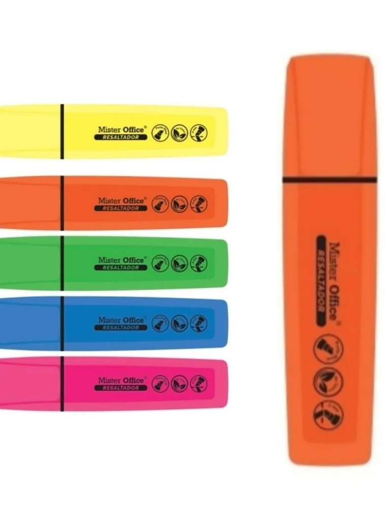 DESTACADOR MR OFFICE ROSADO 1