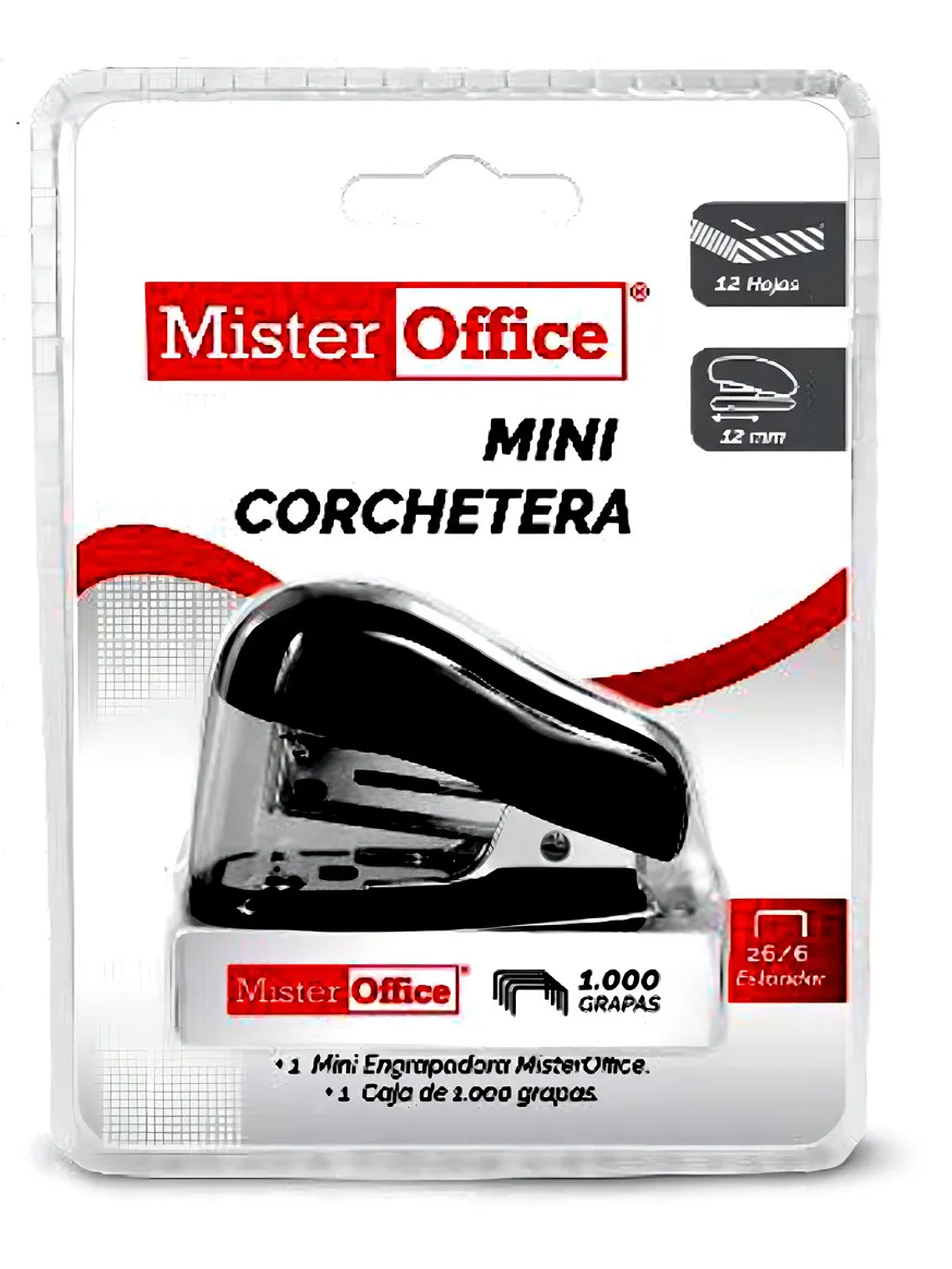 MINI CORCHETERA MR OFFICE + 1000 GRAPAS 12 HJS 1