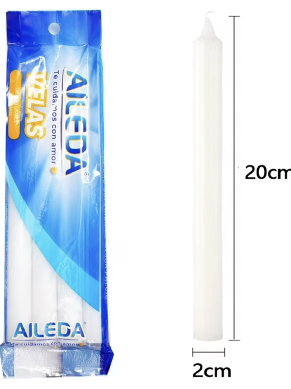 VELAS BLANCA AILEDA GRANDE   1