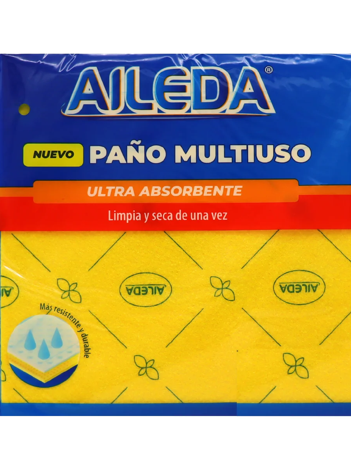 PAÑO ULTRA ABSORBENTE 38X38CM X6 UNI AILEDA 1