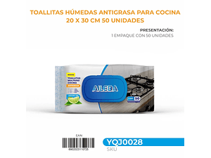 TOALLA ANTIGRASA PARA COCINA LIMON 5 UN AILEDA