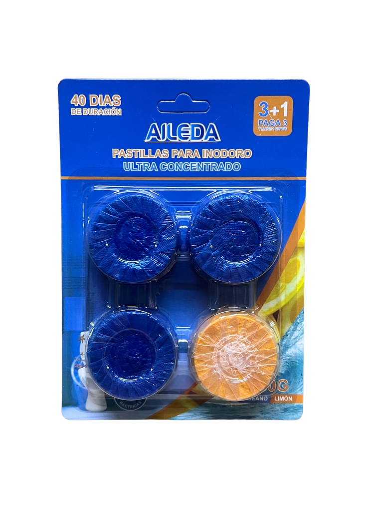 PASTILLA INODORO X4 PIEZAS AILEDA  1