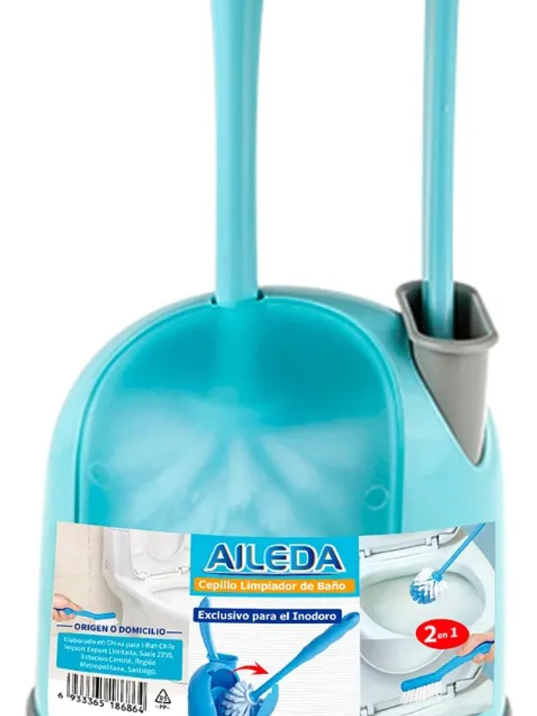 CEPILLO LIMPIADOR PARA INODORO 2 EN 1 AILEDA 1
