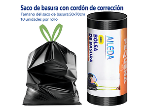 BOLSA DE BASURA CON AGARRE 40X50 CM AILEDA