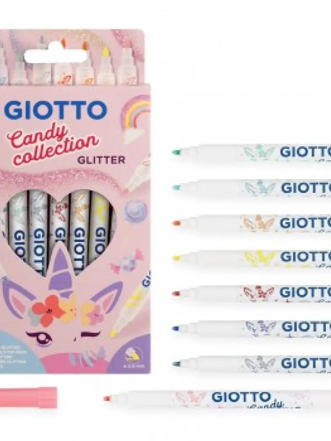 MARCADOR TURBO GLITTER CANDY COLLECTION GIOTTO 1