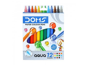 MARCADORES FINOS 12 COLORES DOMS