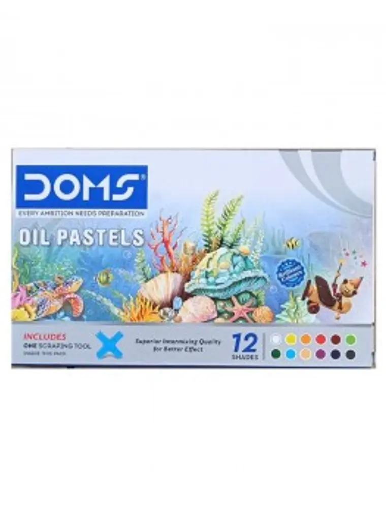 LAPIZ PASTEL OLEO 12 COLORES DOMS 1