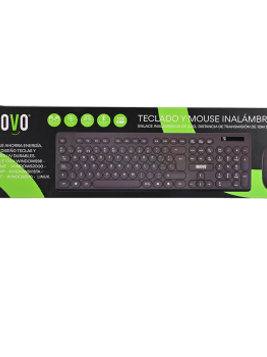 TECLADO CON MOUSE INALAMBRICO NUOVO 1