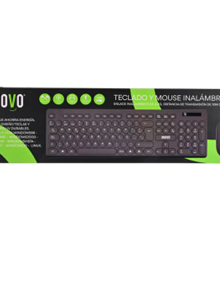 TECLADO CON MOUSE INALAMBRICO NUOVO 1