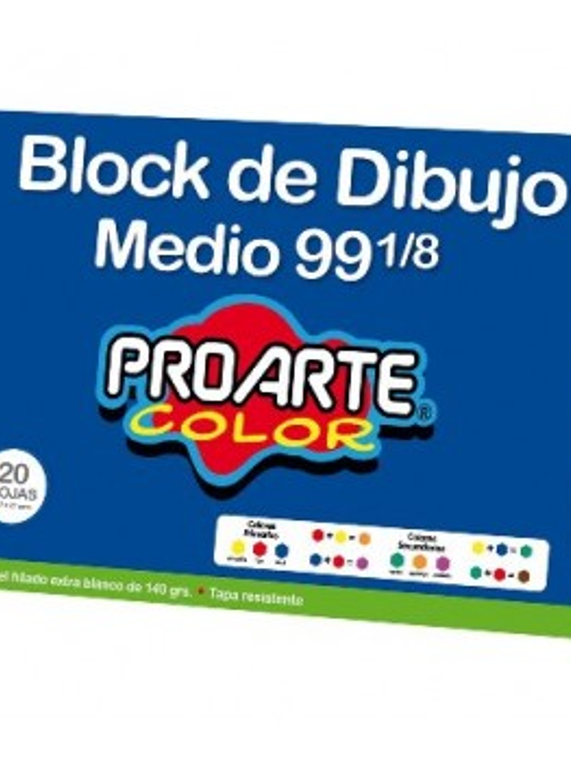 BLOCK DIBUJO MEDIO 99 1/8 20 HOJAS PROARTE 1