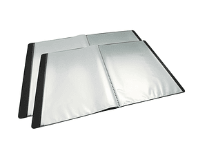 CARPETA CON 10 FUNDAS OFICIO NEGRA FULTONS