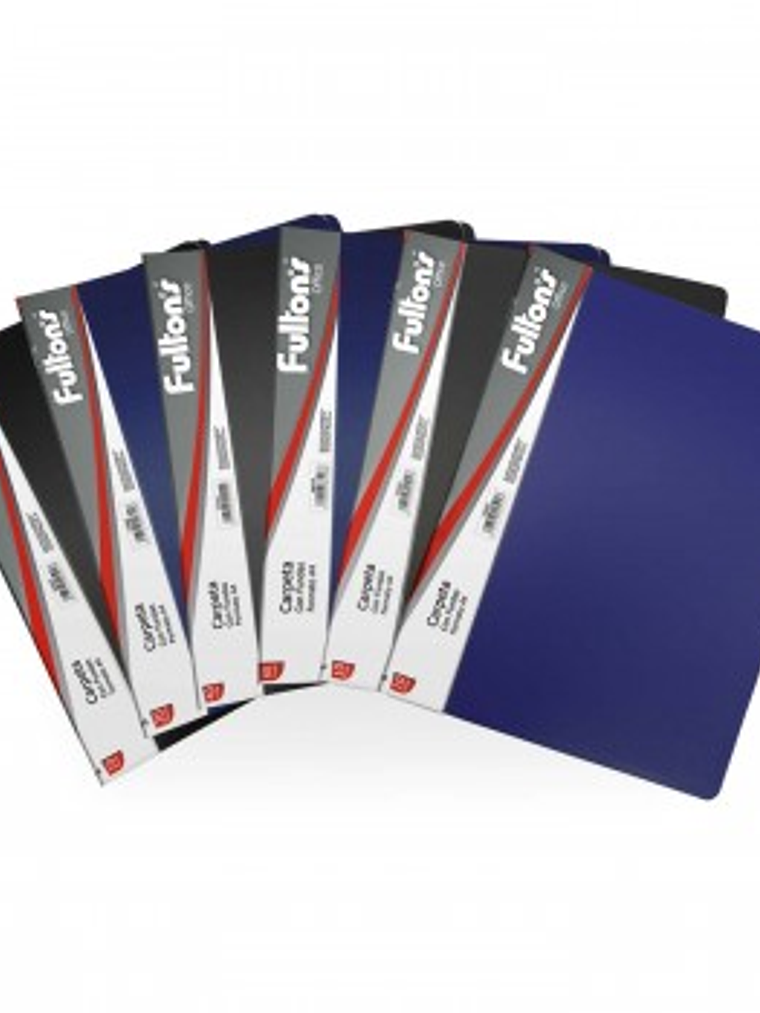 CARPETA CON 20 FUNDAS A4 VINIL NEGRA FULTONS 1