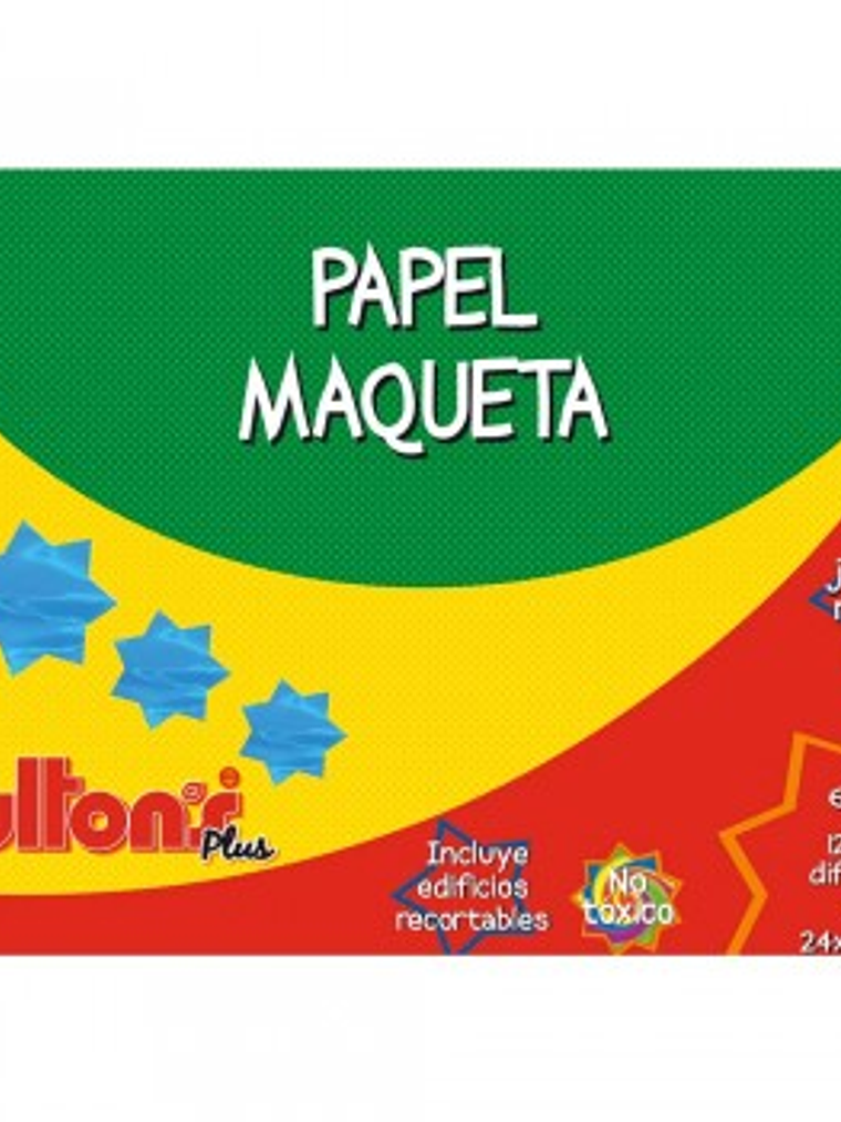 CARPETA PAPEL MAQUETA 6 PLIEGOS 12 COLORES FULTONS 1