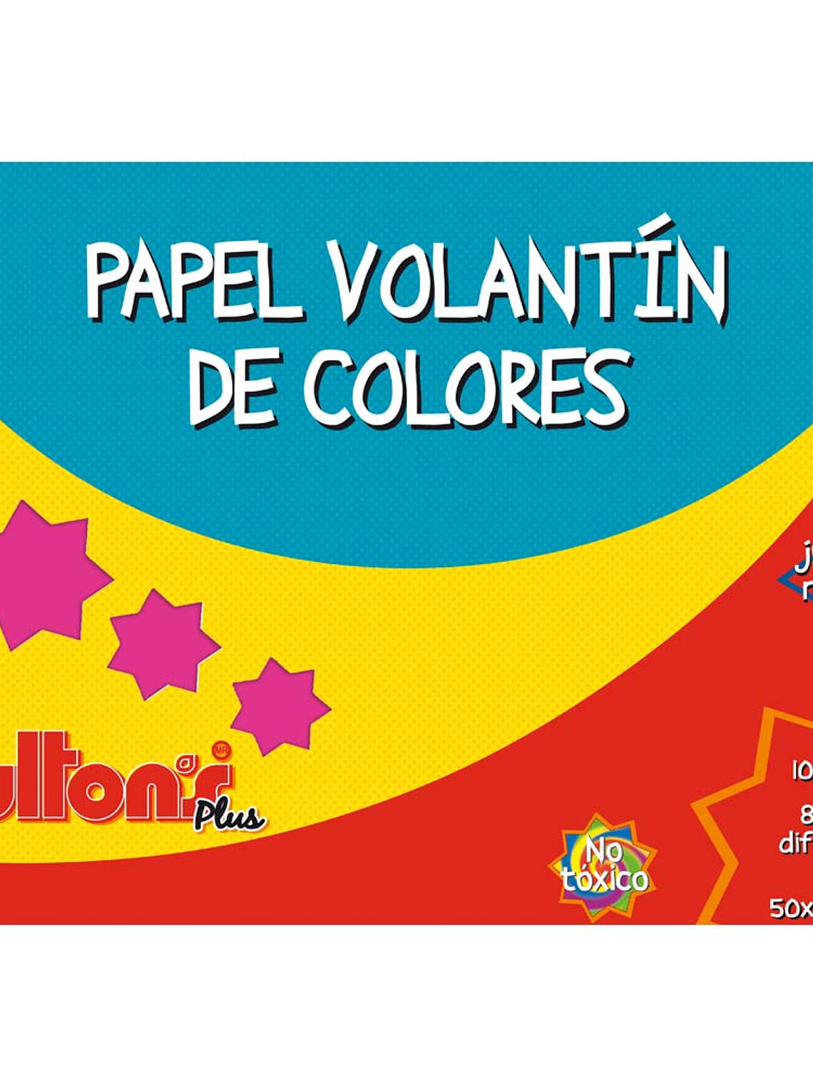 CARPETA PAPEL VOLANTIN 10 PLIEGOS 8 COLORES  1