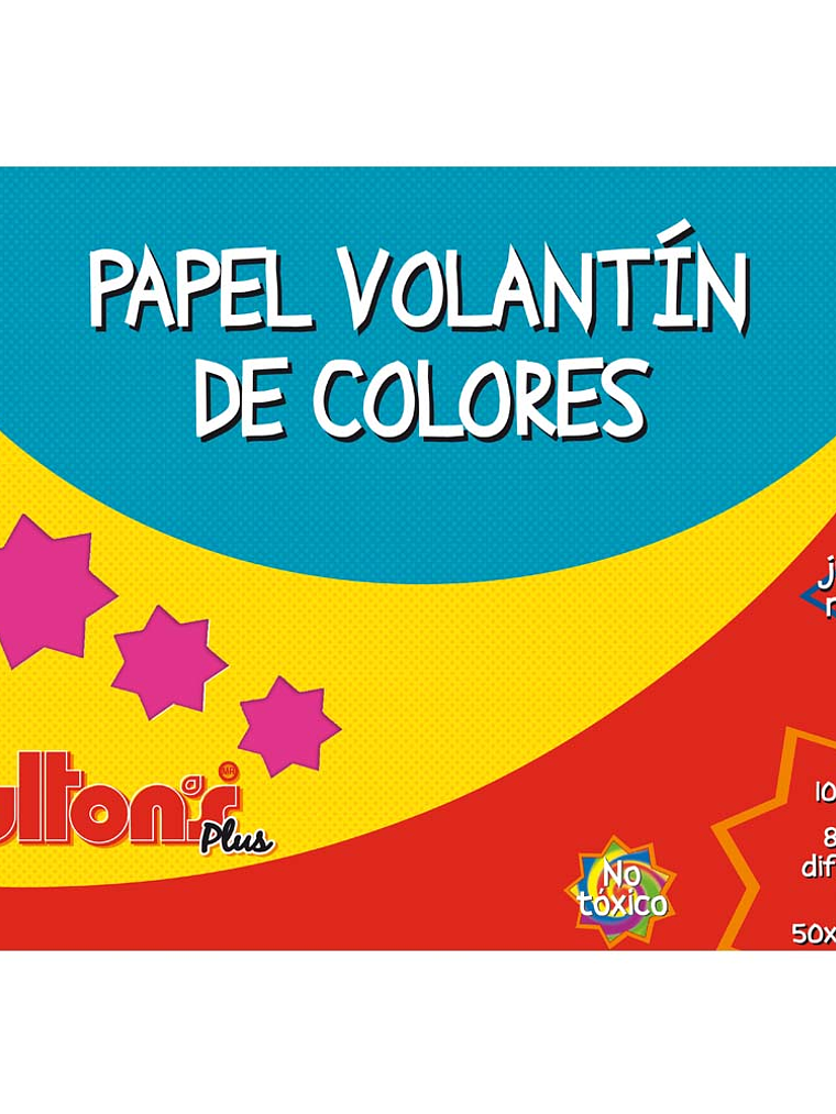 CARPETA PAPEL VOLANTIN 10 PLIEGOS 8 COLORES  1