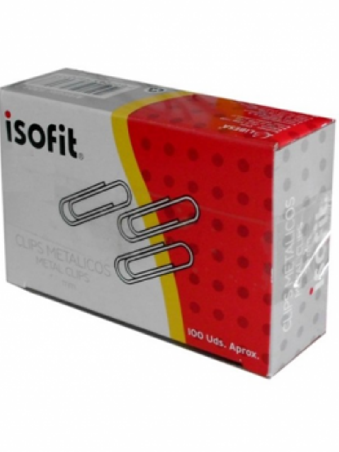 CLIPS METALICOS 33 MM 100 UN ISOFIT 1