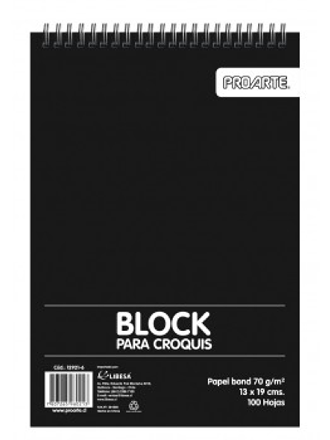 CROQUERA 13X19 CM PROARTE 100 HOJAS  1