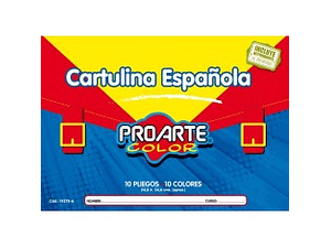 ESTUCHE CARTULINA ESPAÑOLA 10 HOJAS PROARTE 