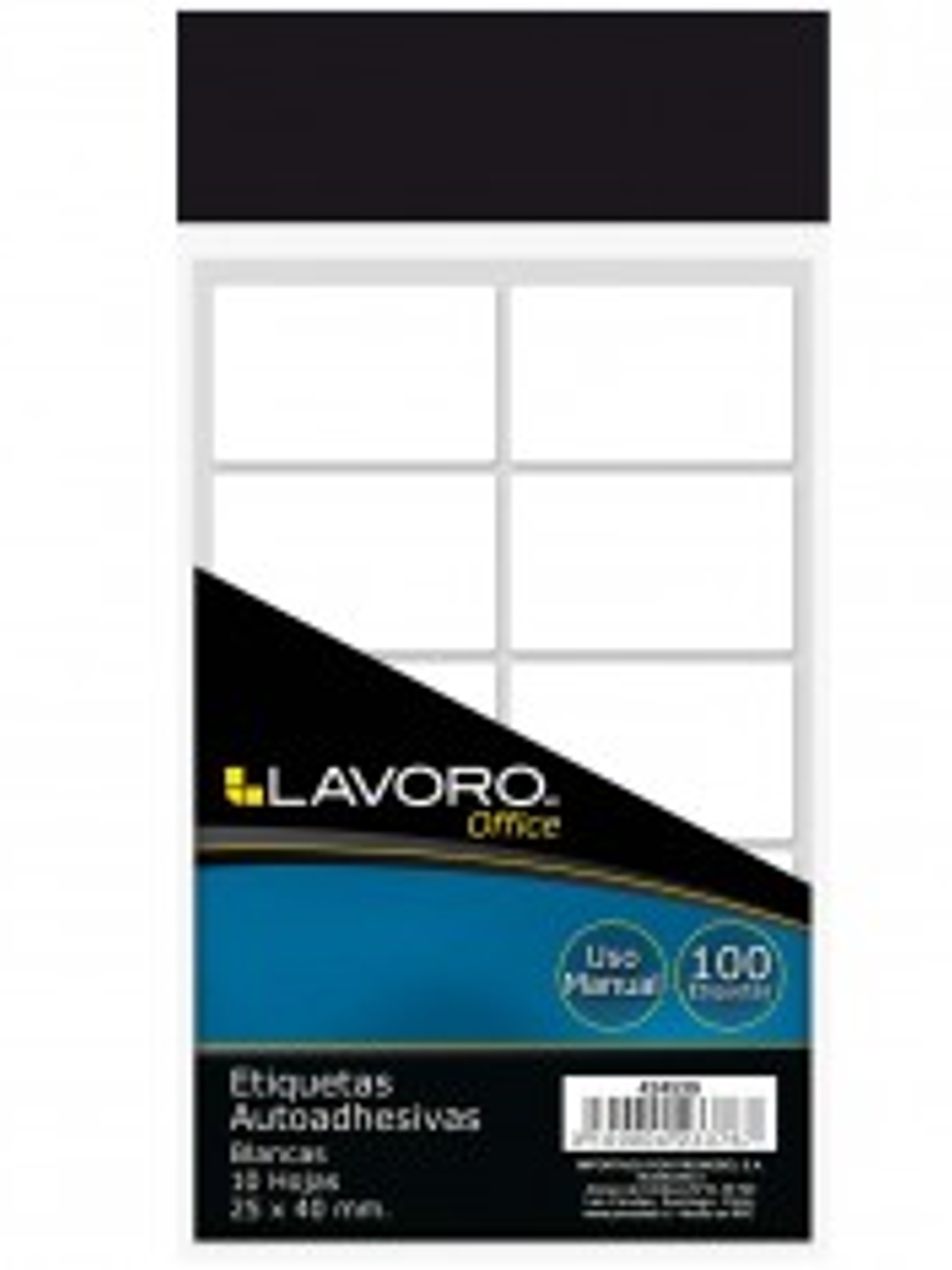 ETIQUETAS AUTOADHESIVAS 25X40MM 100 UN LAVORO 1