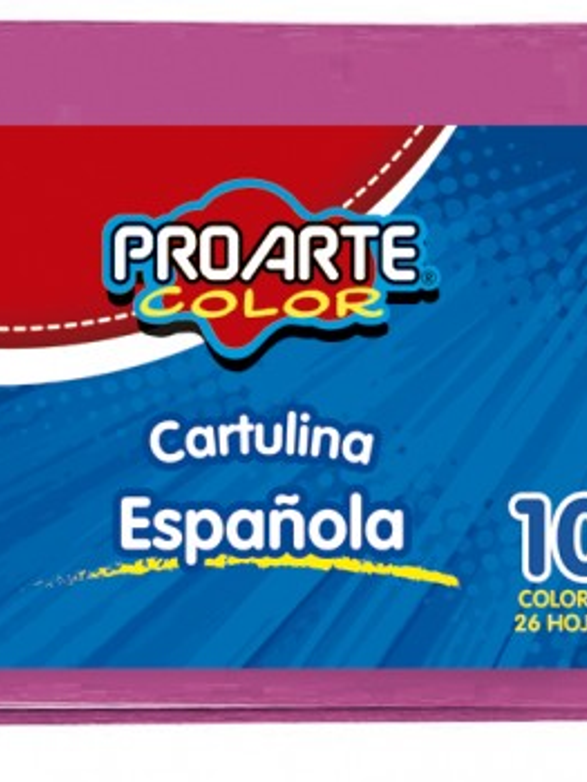 FAJO DE CARTULINA ESPAÑOLA 26 HOJAS 10 COLORES PROARTE  1